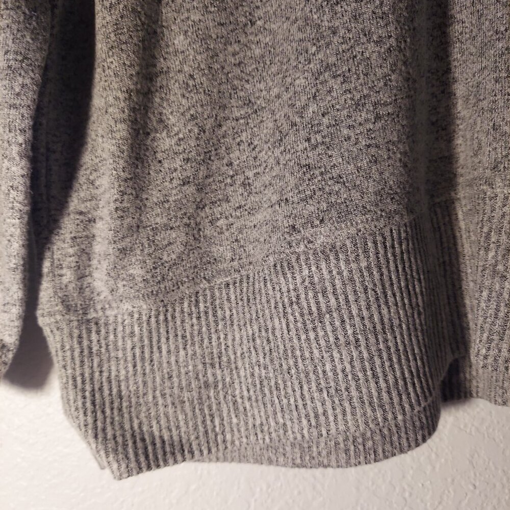 Buffalo David Bitton Gray V-Neck Sweater Soft Knit Pullover Classic Minimalist L - Picture 5 of 9